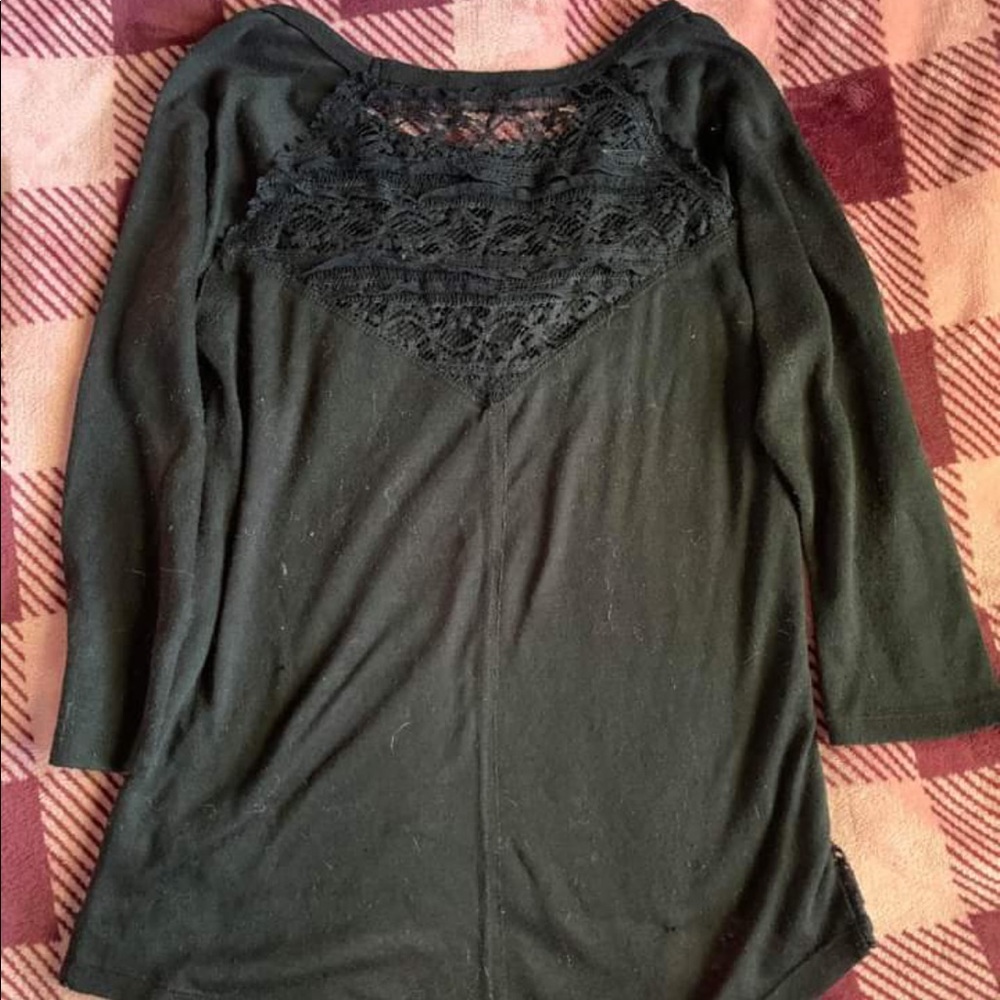 Black Laced Blouse